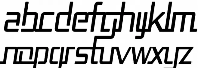 Republika II Cnd Italic Schriftart Kleinbuchstaben