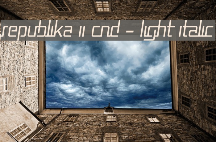 Republika II Cnd - Light Italic Example 1