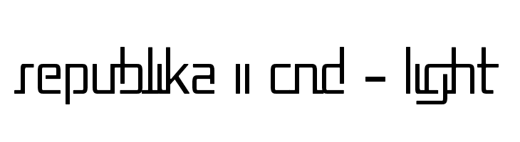 Republika II Cnd - Light  Descarca Fonturi Gratis