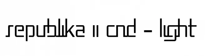 Republika II Cnd - Light  baixar fontes gratis