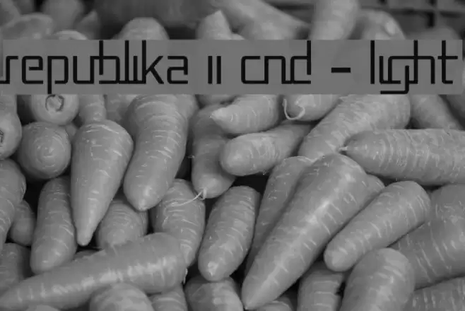 Republika II Cnd - Light Font examples