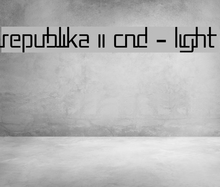 Republika II Cnd - Light Example 2