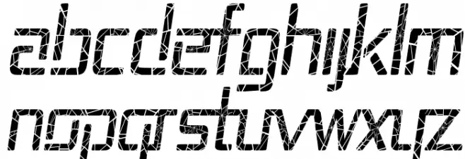 Republika II Cnd - Shatter Italic Fonte MAIÚSCULAS