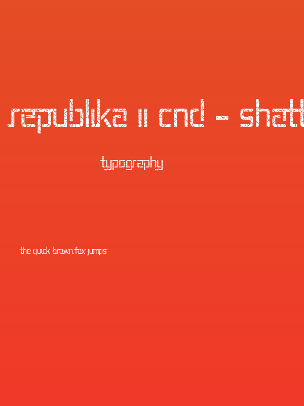 Republika II Cnd - Shatter Poster