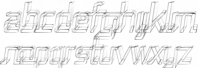 Republika II Cnd - Sketch Italic Schriftart Kleinbuchstaben