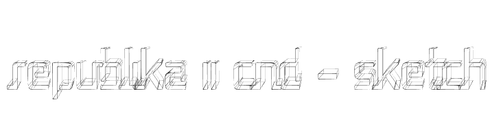 Republika II Cnd - Sketch  Frei Schriftart Herunterladen