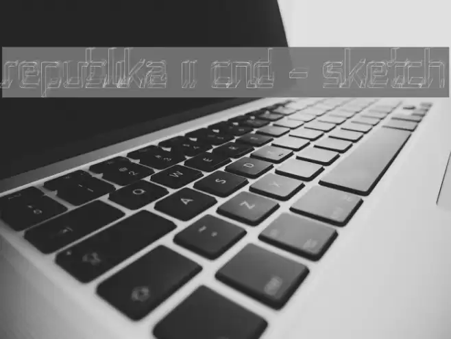 Republika II Cnd - Sketch Font examples
