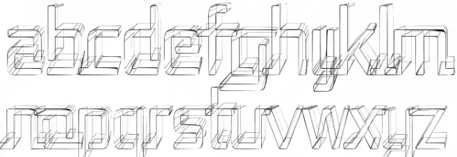 Republika II Cnd - Sketch Schriftart Kleinbuchstaben