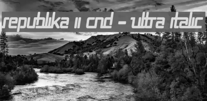 Republika II Cnd - Ultra Italic Font examples