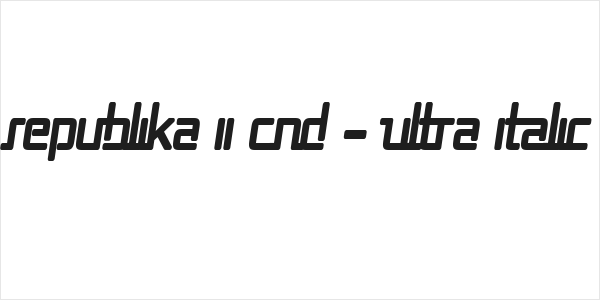 Republika II Cnd - Ultra Italic Logo