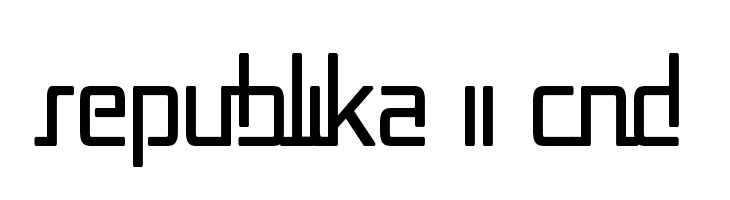 Republika II Cnd  Скачать бесплатные шрифты