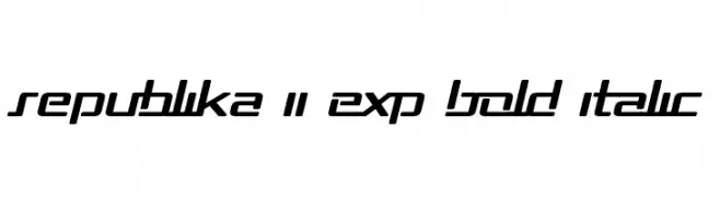 Republika II Exp Bold Italic  Fuentes Gratis Descargar