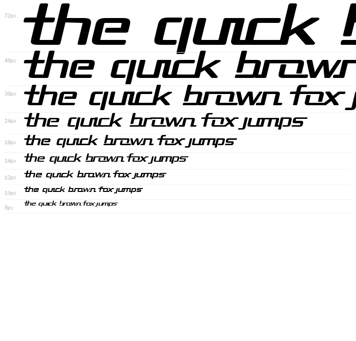 Republika II Exp Bold Italic Waterfall