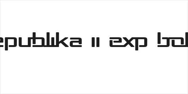 Republika II Exp Bold Logo