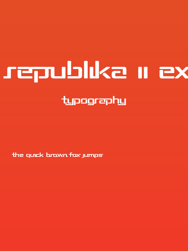 Republika II Exp Bold Poster