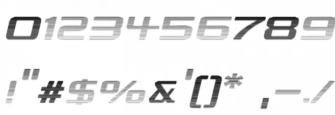 Republika II Exp - Haze Italic Font OTHER CHARS