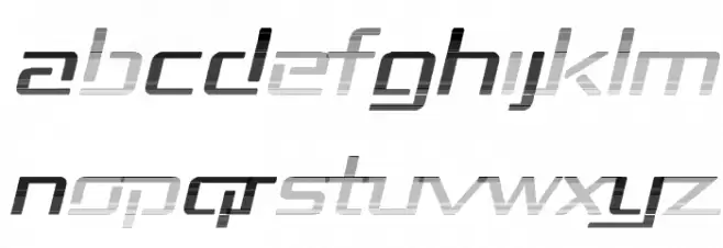 Republika II Exp - Haze Italic Font Litere mari