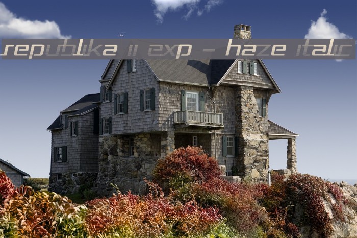 Republika II Exp - Haze Italic Example 3