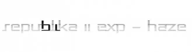 Republika II Exp - Haze  font caratteri gratis