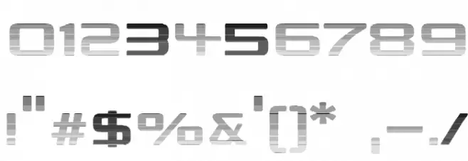 Republika II Exp - Haze Font OTHER CHARS