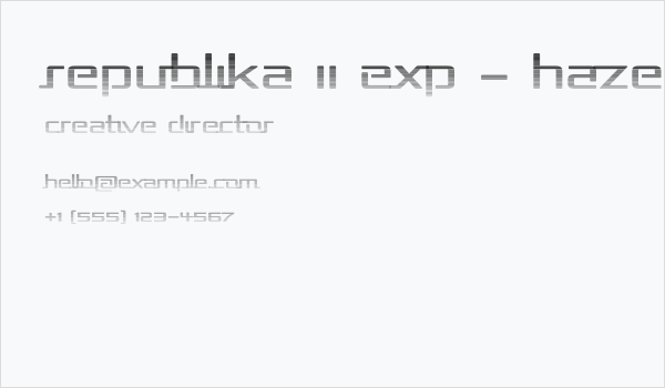 Republika II Exp - Haze Business Card