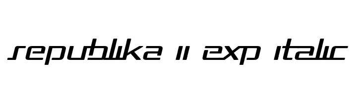 Republika II Exp Italic  Free Fonts Download