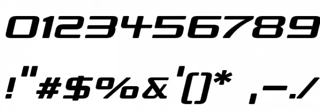 Republika II Exp Italic フォント その他の文字