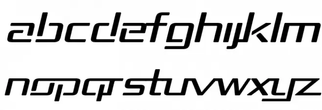 Republika II Exp Italic フォント 大文字