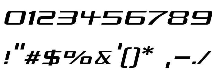 Republika II Exp - Light Italic Font OTHER CHARS