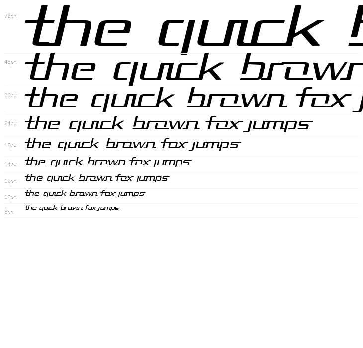 Republika II Exp - Light Italic Waterfall