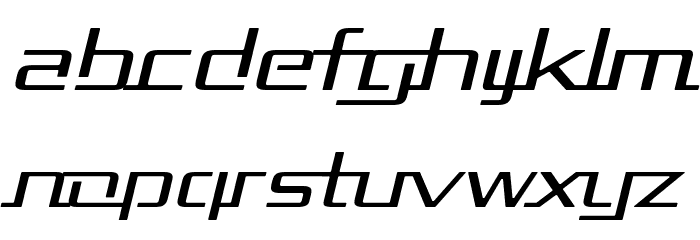 Republika II Exp - Light Italic Font LOWERCASE
