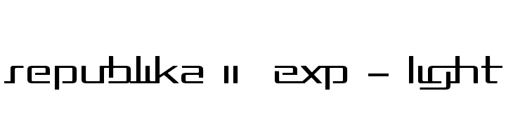 Republika II  Exp - Light  font caratteri gratis