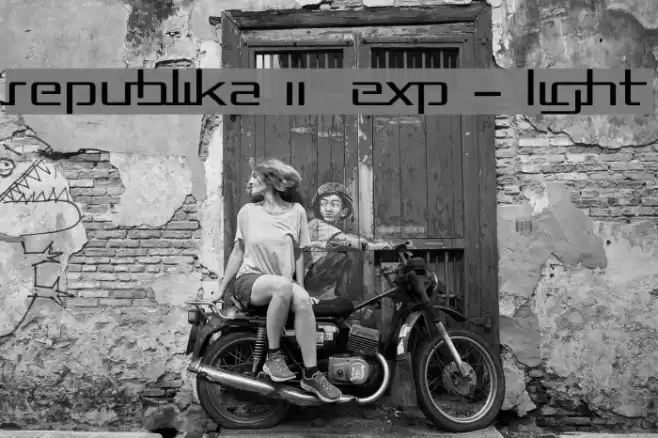 Republika II Exp - Light Font examples