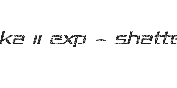 Republika II Exp - Shatter Italic Logo