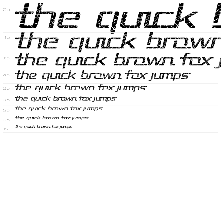 Republika II Exp - Shatter Italic Waterfall