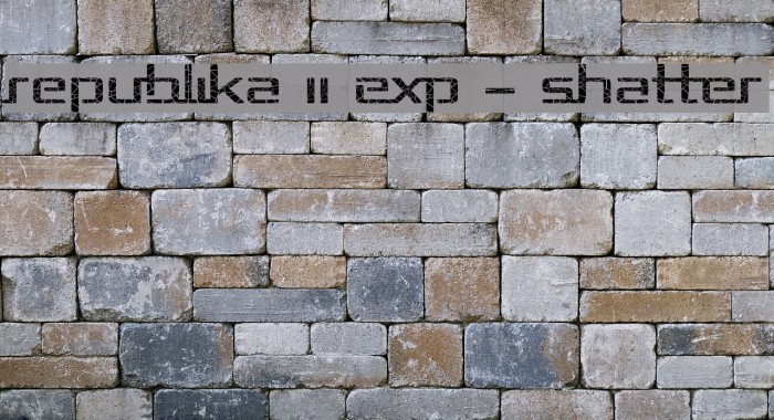Republika II Exp - Shatter Example 2