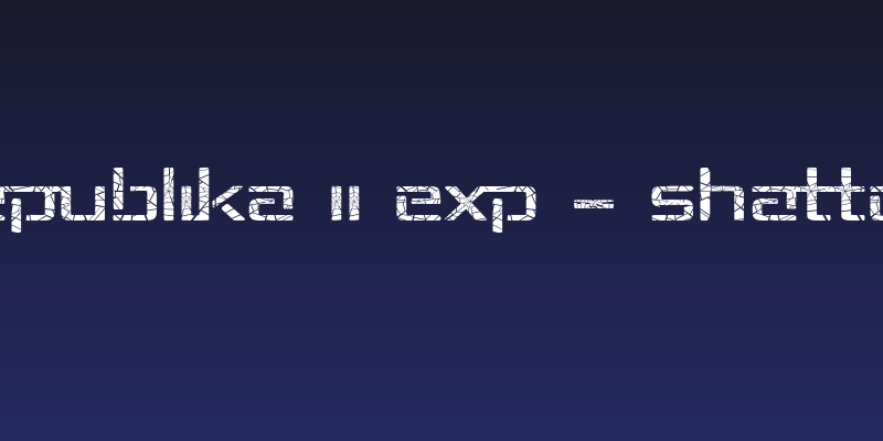 Republika II Exp - Shatter Social Header