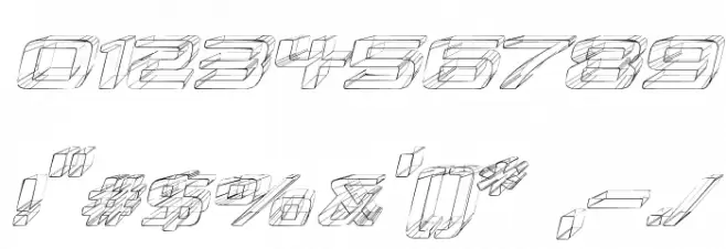 Republika II Exp - Sketch Italic Font OTHER CHARS