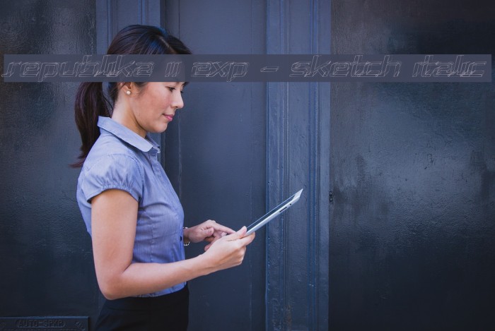 Republika II Exp - Sketch Italic Example 2
