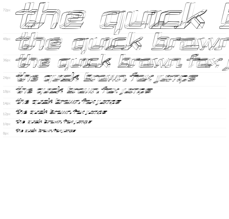 Republika II Exp - Sketch Italic Waterfall