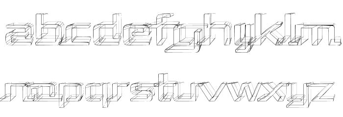 Republika II Exp - Sketch Font LOWERCASE