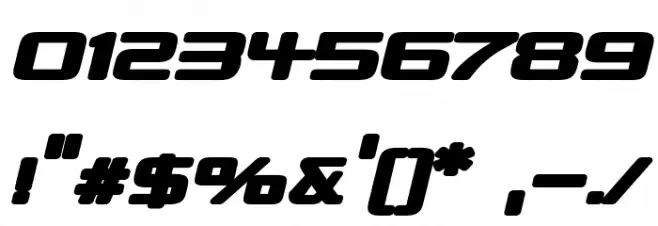 Republika II Exp - Ultra Italic Font OTHER CHARS