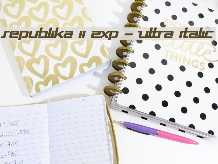 Republika II Exp - Ultra Italic Example 1