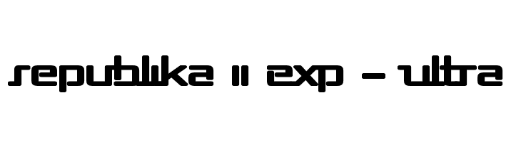 Republika II Exp - Ultra Font