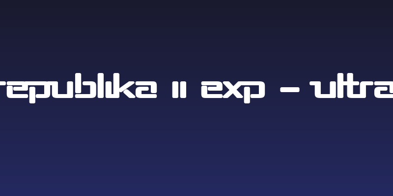 Republika II Exp - Ultra Social Header
