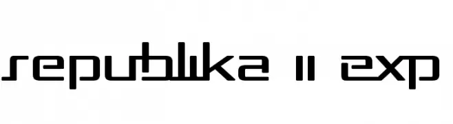 Republika II Exp  免费字体下载
