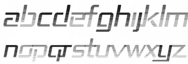 Republika II - Haze Italic Font Litere mari