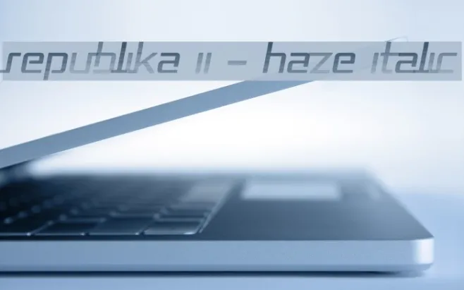 Republika II - Haze Italic Example 2