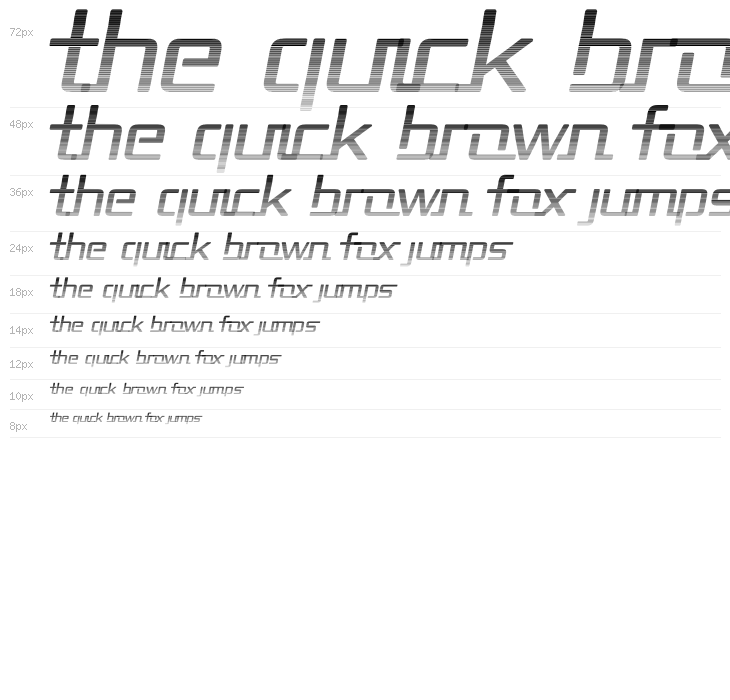 Republika II - Haze Italic Waterfall