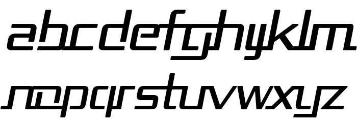 Republika II Italic Font LOWERCASE